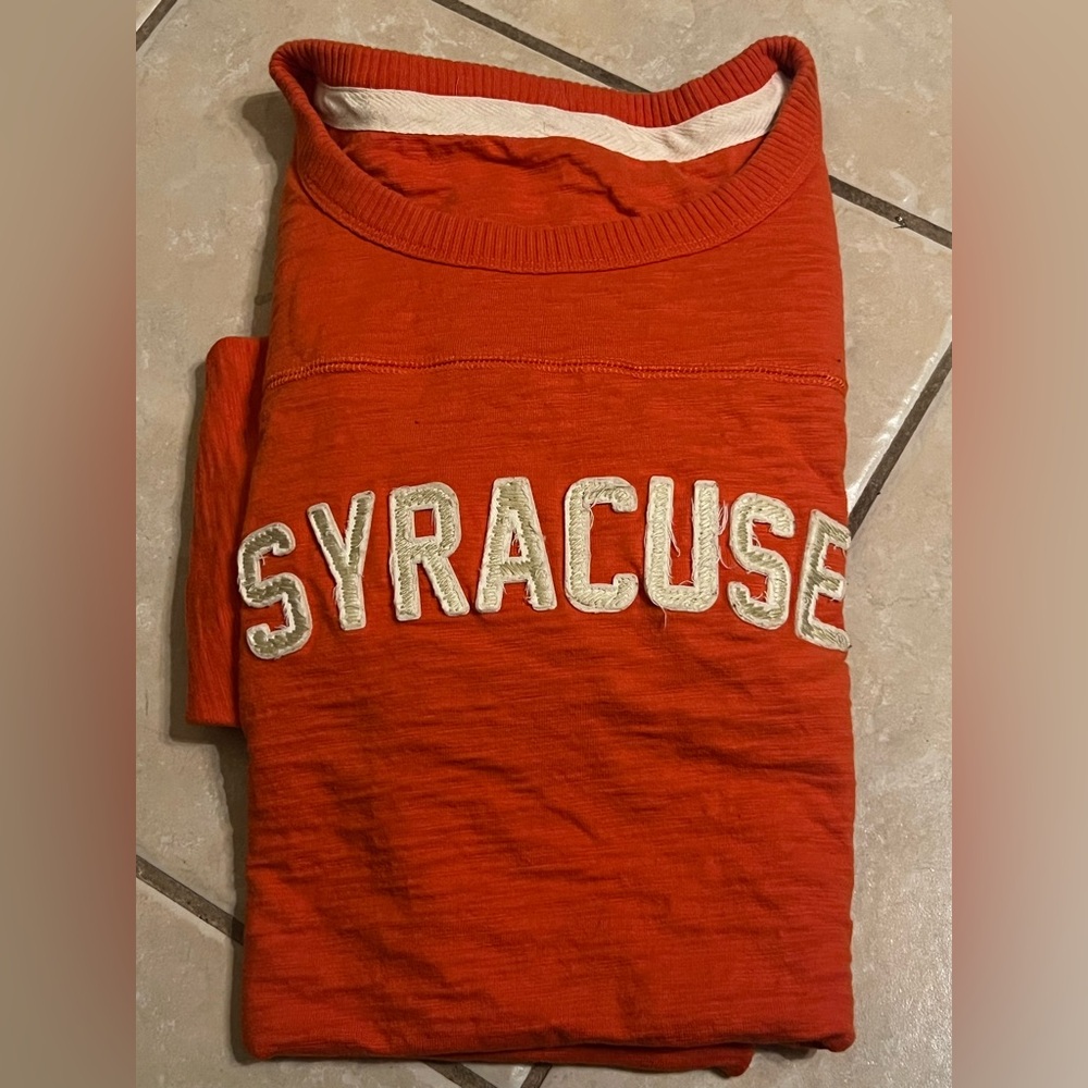 Orange Syracuse Long Sleeve Pullover - Picture 9 of 9